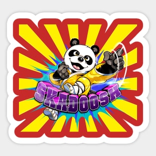 Skadoosh - Yellow Burst Sticker